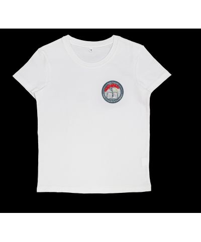 Mixte - Tee Shirt Blanc Logo Brodé coupe droite - Saint Gabriel et Notre Dame de la Providence