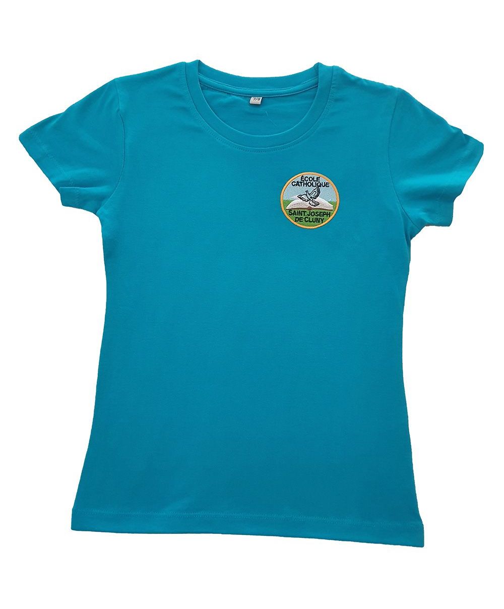 Fille - Tee-Shirt Bleu - Ecole Saint Joseph de Cluny